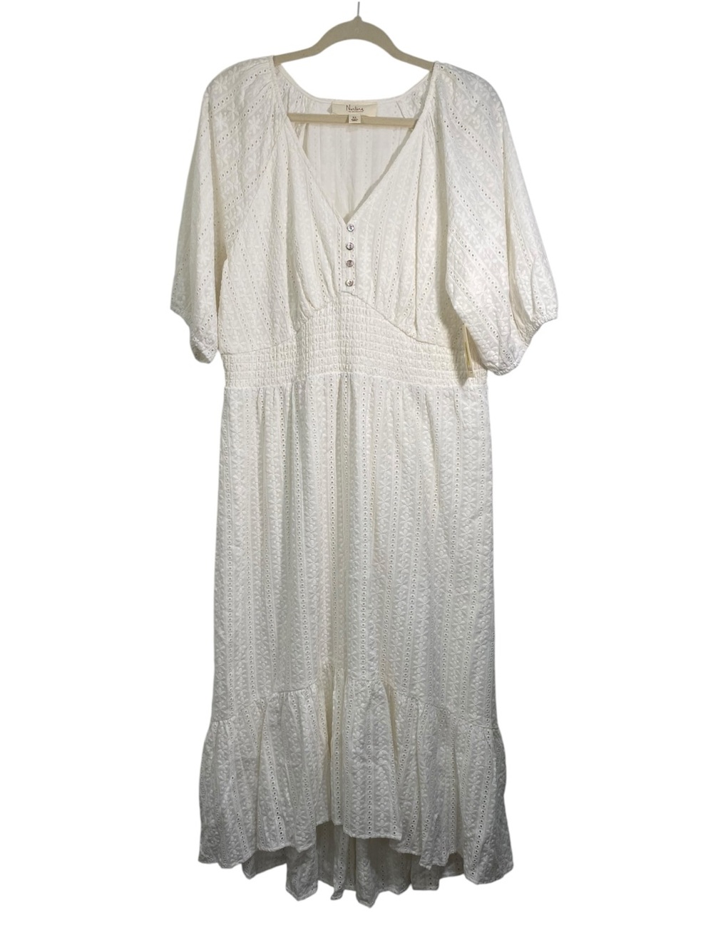 NWT Nurture by Westbound White Eyelet Boho Dress